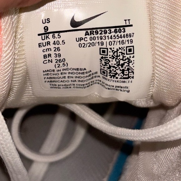 Nike Air Max 720 Women’s Bleached Coral Pink Shoes Sneakers Size 9 - Picture 9 of 9